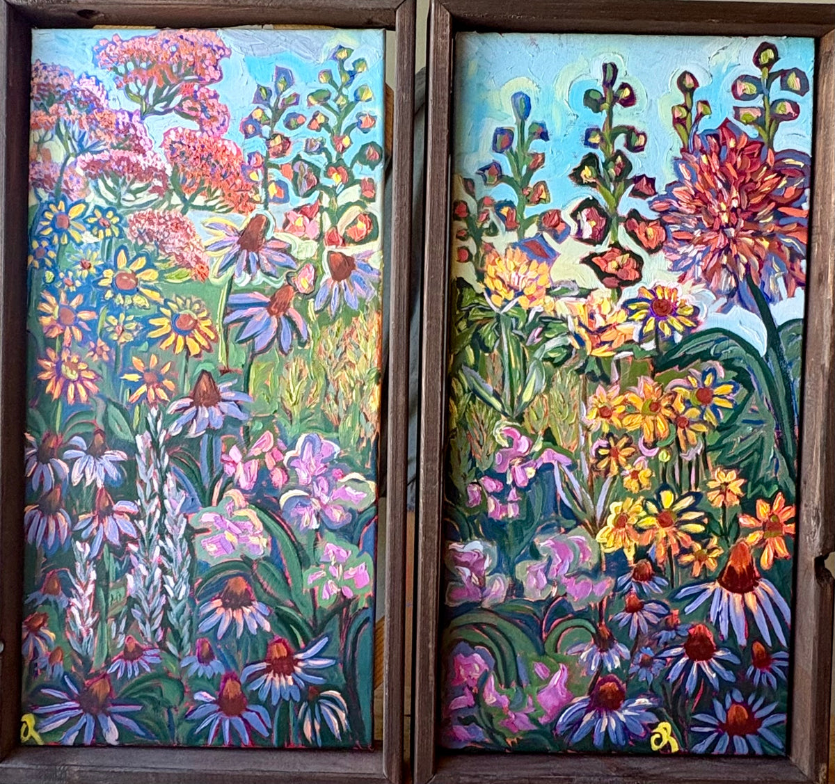 Wildflower Diptych